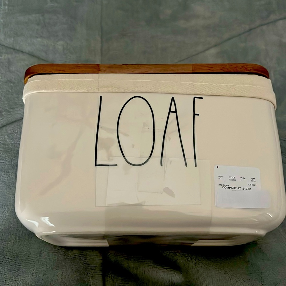 Brand New Rae Dunn bread storage container